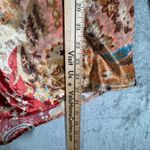 Soft Surroundings Shirt Orange Montaigne Paisley Velour Button Down Tunic Small Photo 7