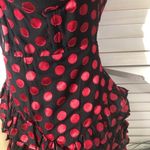 Lovers + Friends Blythe Mini Dress Black Red Polka Dot Medium Photo 10