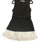 Mustard Seed  Tailored Dress Women Large Pleated Hem Belted Sheath Y2K Workwear Photo 11