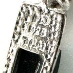 Sterling Silver Black Onyx Mother Of Pearl And Marcasite Bracelet Photo 4