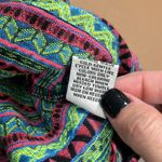 Shrinking Violet  size large side zip mini skirt not lined neon pattern retro Photo 7