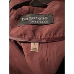 Bagatelle Heritage Women's Maroon Full Zip Bomber Jacket EUC Size L Photo 6