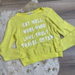 Wildfox  Nevada Mantra Jumper Acid Yellow Long sleeve Photo 1