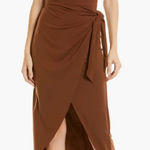 Reformation  NWT Kaila Wrap Jersey Knit Midi Dress - size small Photo 0