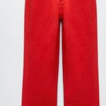ZARA Red Jeans Photo 0