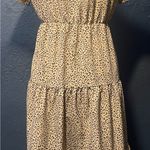 SheIn  Brown Animal Print Midi Dress Photo 1