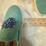 Karl Lagerfeld  Ryann Seafoam Suede Embellished Sneakers size 7.5 Photo 9