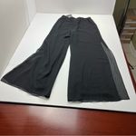 Alex Evenings  Georgette Chiffon Wide Leg Mid Rise Flowy Pants‎ Womens Medium NEW Photo 13