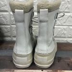 Sorel  White Manitou leather waterproof mid calf snow boots women’s size 6‎ Photo 4