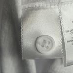 Sanctuary EUC White Henley Short Sleeve Button-Up Shirt NWT Size Medium Photo 4
