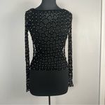 Vervet Beaded Open Stitch Sweater black with gold beads size Small new Photo 1