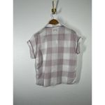 Madewell  Bedtime Pajama Top Small S Lilac Plaid Photo 4