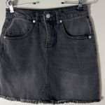 Wild Fable  black denim, miniskirt size 4 with frayed hem Photo 1