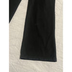 Old Navy Wide Leg Cropped Leggings Pants Womens Size Medium Black White Logo Photo 4
