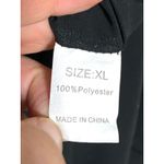 Black V Neck Blouse Top XL Whimsigoth Witchy Crochet Swiss Dot Y2K Fairy Grunge Photo 5