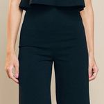 Blue Blush Vestique Black Ruffle Romper Photo 3