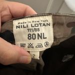 Nili Lotan Jenna Camo Print Pants Cropped Cargo Pant Green Brown Size 2 Photo 4