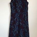 CAbi #3461Plum Paisley Chiffon Treasure Midi Dress Photo 11