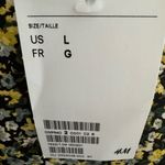 H&M NWT  Black Yellow floral
Voluminous Balloon Sleeve A Line Dress. Photo 8