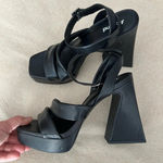 Abound  Tracy Black Platform Heeled Sandal Size 8 Photo 9