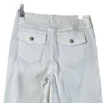 Spanx  Crop Pants Wide Leg Twill White Pull On Flap Pockets Women’s Size Large Photo 5