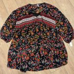 Xhilaration NEW‎  Plus 2X Black print Dress peasant hippie boho chic NWT Photo 1