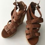 DV Dolce Vita 4" Heel Wedges Sandals Brown Braided Leather Espadrilles S… Brown Size 8.5 Photo 0