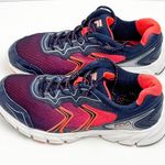 FILA  Navy And Coral Stellaray Leather Upper Athletic Running Shoes, Size 7.5 Photo 6