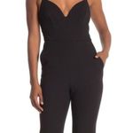 BCBGMAXAZRIA Jumpsuit Women S Black Sweetheart Neck Spaghetti Strap Built In Bra Photo 2