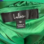 Lulus Sweetest Song Floral Print Backless Long Sleeve Romper in Green Size Med Photo 6