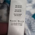 White House | Black Market Teal Floral Cardigan Small Romantic Feminine Photo 6