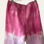 Love Shack Fancy  Bubble Gum Pink Tie Dye Etty Jogger Sweatpants Pants M Photo 5