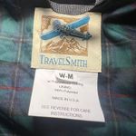 VTG Travelsmith Black Full Zip Jacket Womens Oversized Med Outerwear Made in USA Photo 9