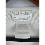 Designers Originals Womens Sleeveless Striped Knit Top S Cotton White & Black Photo 2