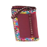 Valentino Garavani Valentino Rockstud Embroidered Trim Clutch Photo 1