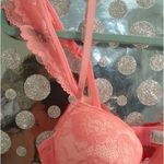 Coral Under Wire Bra Sheer Top Pink Size undefined Photo 1