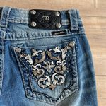 Miss Me NWT  Cuffed Capri Jeans Jeweled Sz 27 Photo 7