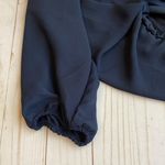 T Tahari Zip Up Blouse Navy Blue Sz XS NWT Photo 5