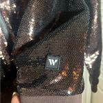 NFL NWT Women's The Wild Collective Cleveland Browns Sequin Ombre Jacket - Large Photo 6