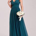 Teal Prom Dress Size 4 Photo 0