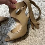 ZARA Nude Bow Heels Size 37 6.5 Photo 3