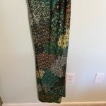 Moa Moa  Boho Green Print Maxi Dress Size Small Photo 3