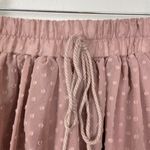 Simplee Apparel NWT Simplee Sz S Blush Pink‎ Swiss Polka Dot Elastic Waist Balletcore Skirt Photo 3