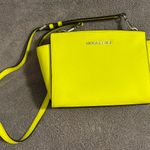 Michael Kors Neon Yellow Selma Saffiano Leather Mini Messenger Bag Crossbody Photo 0