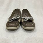 Sperry  Taupe with Grey Sequins Top-Sider Angelfish Boat Shoes Size 6.5 Photo 4