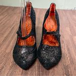 Irregular Choice Courtesan Metallic Paisley Black Mary Jane‎ Heel Size 9 40 Photo 1