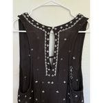 Free People Intimately  Black Tank Flowy Cut Out V Neck Sequin Romper‎ X Small Photo 7