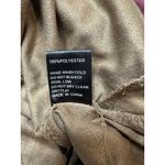 POL P.O.L Faux Suede Lace-Up Tunic Top‎ L Brown Boho Tassel Tie Ruched Dress ELD07 Photo 5