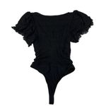 Cinq à Sept Cinq a Sept- Ruffle Bodysuit in Black Photo 3