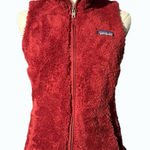 Patagonia Los Gatos Fleece Vest XS Red Women’s Zip-Up Soft & Cozy Photo 0